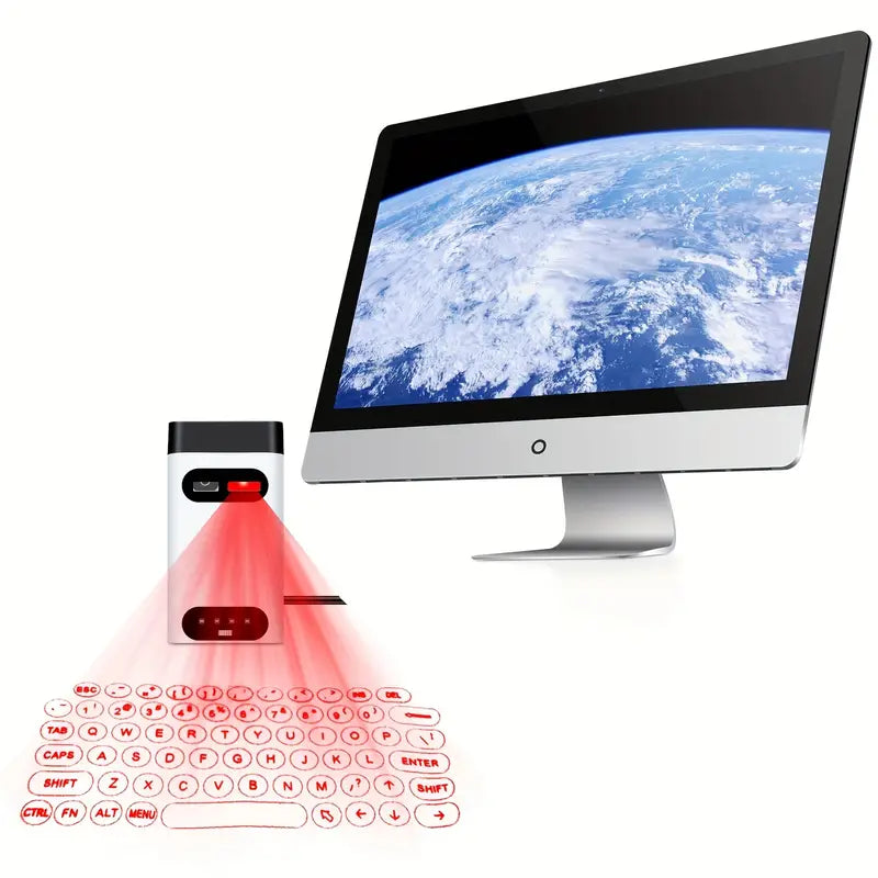 Wireless Virtual laser Projection Keyboard - IOS, Android, Smart Phone, iPad, Tablet, PC