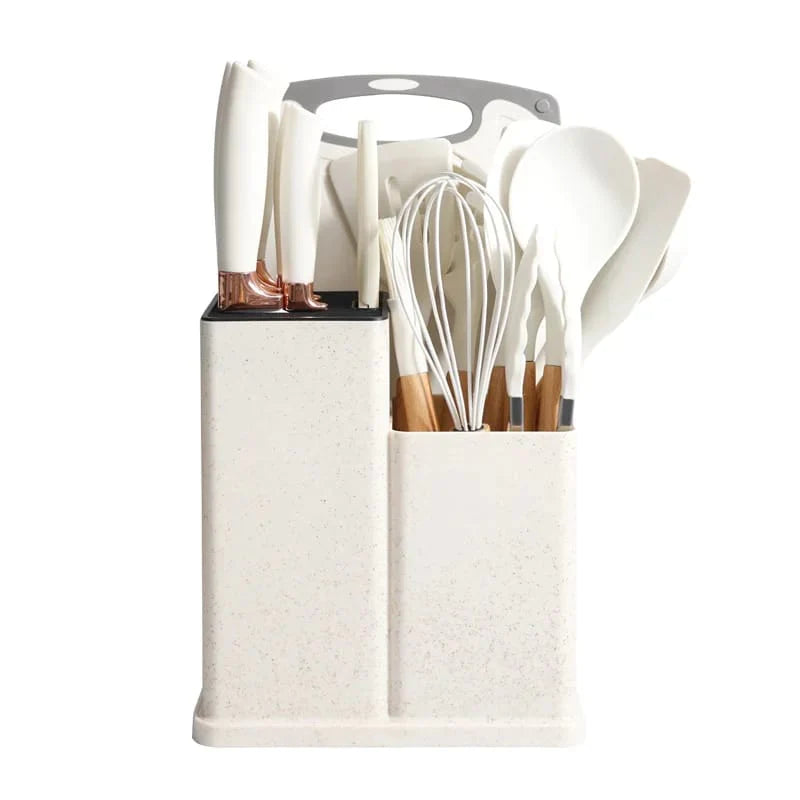 19PCS Kitchen Utensil Set Silicone Cooking Utensils Kit